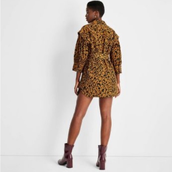 Future Collective by Kahlana Barfield Target Utility Denim A-line Dress - Picture 3 of 4